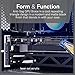Fourth Level MFG Atlas Graphics Card Brace, Anti Sag, Deepcool GPU Support, Video Card Holder, for Custom Desktop PC Gaming, Acrylic GPU Stand Case Mod, Bitcoin, Mining
