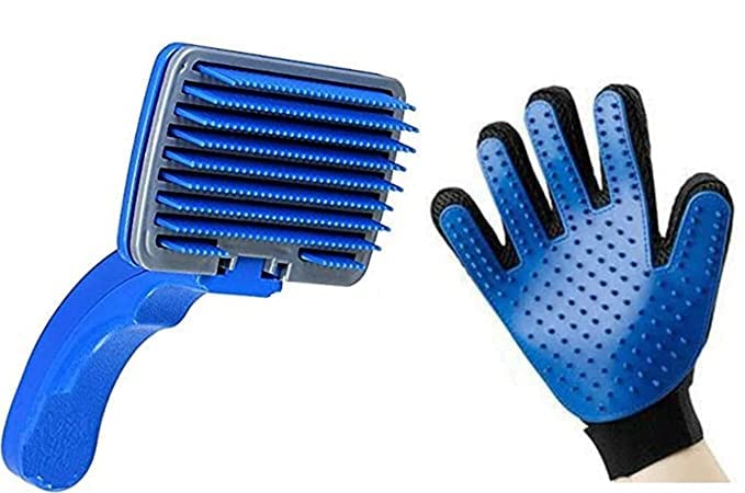 SR VISION Slicker Brush Pet Grooming Glove for Shedding and Hair Remover Glove-Massage Five Finger for All Breeds Dog with Long & Short Fur (B0BFF8M3LW) Amazon Price History, Amazon Price Tracker