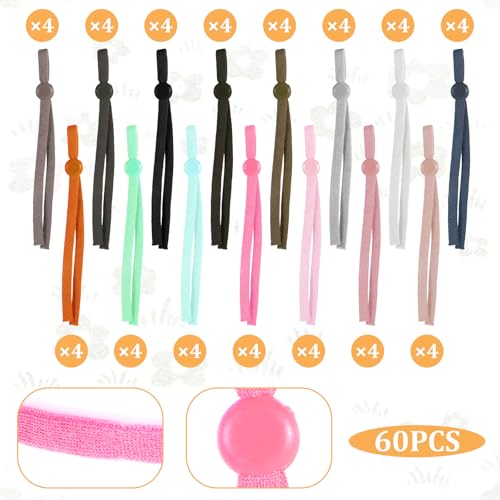 60 Stück Welpenhalsbänder Für Züchter Kitten Halsbänder 15 Farben Welpen Id Halsbänder Soft Welpenhalsband Mehrfarbige Verstellbare Wurfhalsbänder Für Neugeborene Welpen Kätzchen Haustiere 11,2 cm