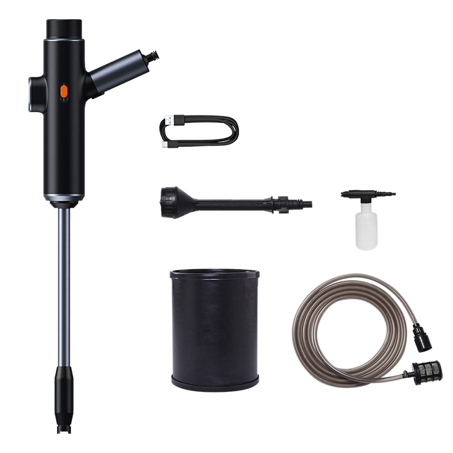 Pistolet à eau de lavage de voiture sans fil pour nettoyer sans robinet extérieur disponible