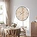 EMAX HOME Large Wall Clock –30 Inch Farmhouse Clock -Extra Large 30 Inch Wood and Metal Wall Clock, Silent and Battery Operated for Living Room, Kitchen and Office Decor