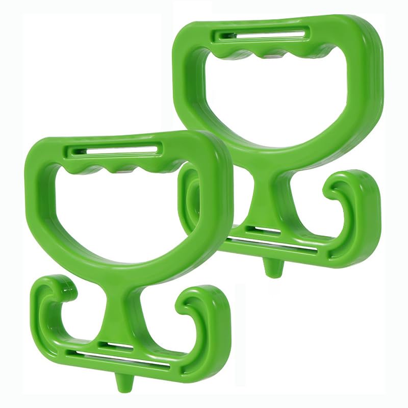 Weesdsio 2 Pack Grocery Bag Carrier, Grocery Bag Holder Shopping Bag Holder Each Holds Up to 80lbs Durable Heavy-Duty Rack Comfortable Grip