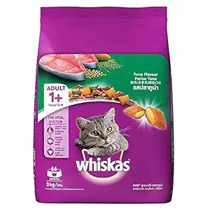SAI ASSOCIATES Adult (+1 Year) Dry Cat Food, Tuna Flavour, 3Kg Pack