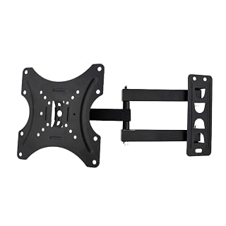 RISSACHI Wall Mount TV Stand for 14–42 Inch LED TVs, TV Stand Movable with Swivel & Tilt | Space-Saving & Durable Heavy Duty Wall Mount for Home & Office