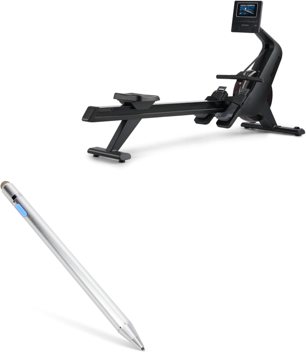 BoxWave Stylus Pen Compatible with NordicTrack RW600 Rower NTRW10124 – AccuPoint Active Stylus, Electronic Stylus with Ultra Fine Tip – Metallic Silver