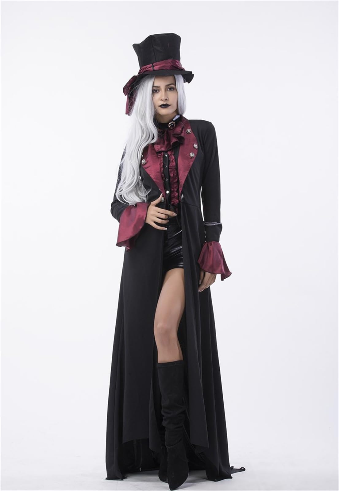 TBTROQXCT Hombres Mujeres Vampiro Disfraz de Halloween Señor y Señora Pareja Traje de cosplay con capa Vestido de vampiro Disfraces Disfraces Escenario Disfraces Disfraces de cosplay