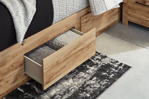 Image of Signature Design by Ashley Queen Platform Bed with Storage Drawers, Tan