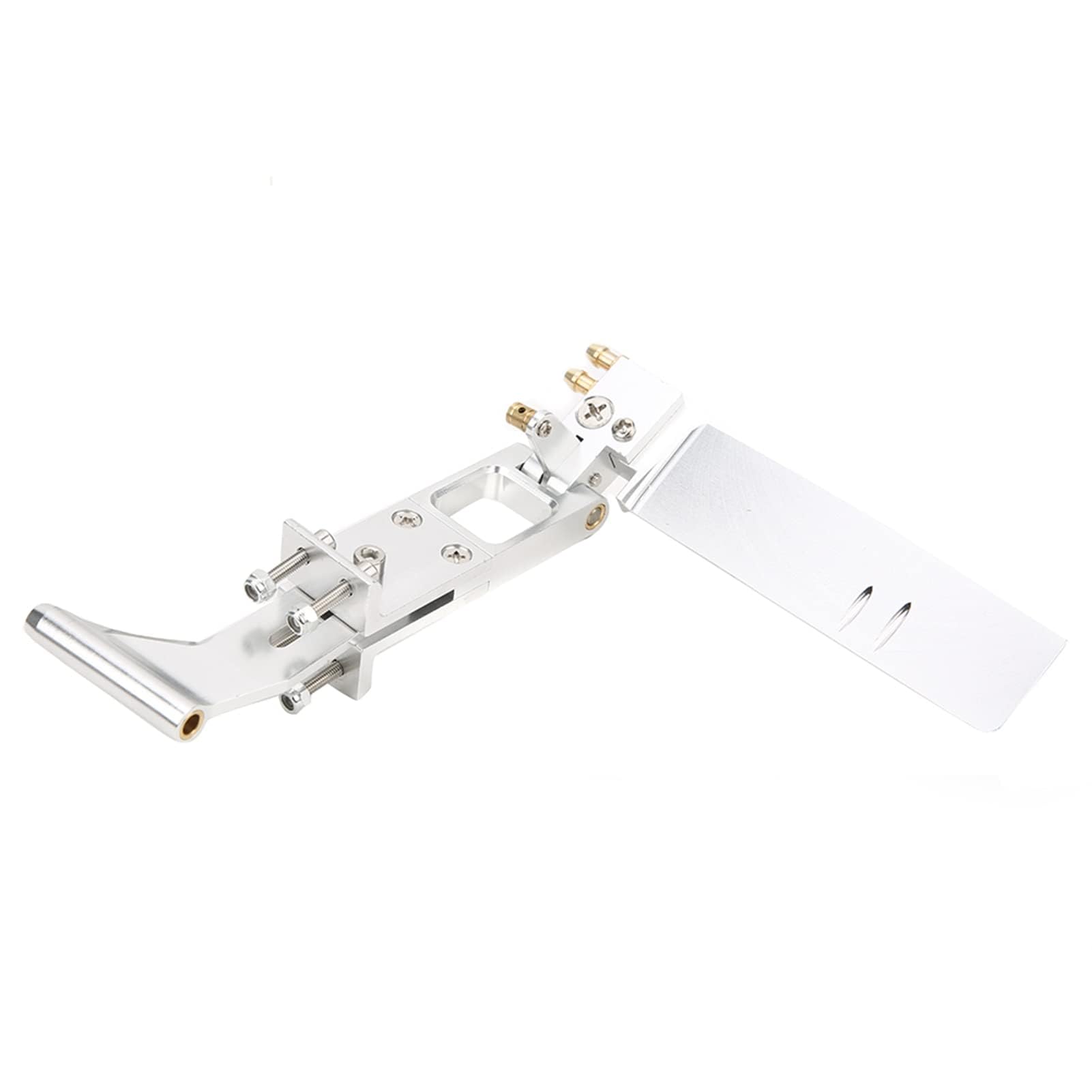 Agatige Conjunto De Timón De Barco RC, Eje Flexible De Aleación De Aluminio De 0,2 Pulgadas con Juego De Soporte Conjunto De Timón Integrado De 4,3 Pulgadas Piezas De Barco RC para El Sistema De Eje