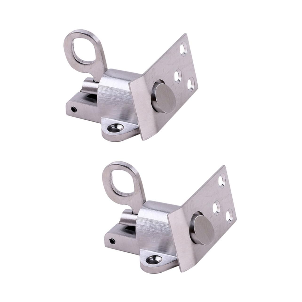 HOMSFOU 2pezzi Serratura Acciaio Inossidabile Con Chiavistello Automatico Sicurezza Per Porte e Finestre Facile Installazione e Design Resistente Per Uso Domestico