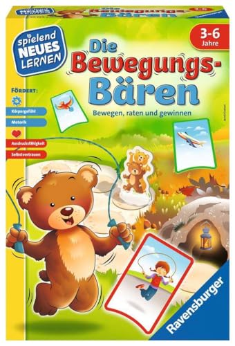 Ravensburger 20568 - Die Bewegungs-Bären - Spielen und Lernen für Kinder, das Bewegungsspiel für Kinder von 3-6 Jahren, Spielend Neues Lernen für 2-6 Spieler