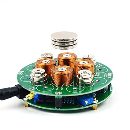 ELECTROPRIME Intelligent Magnetic Levitation Push Type Magnetic Levitation Diy Kit Dc12V L3Q5|Beige