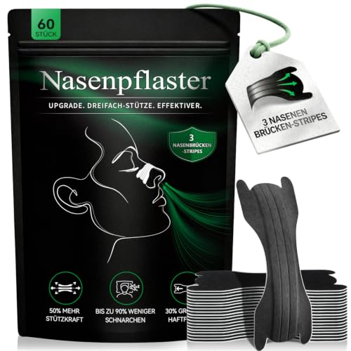 Nasenpflaster Schnarchen 60 Stück Schnarchstopper Anti Schnarch Nose Strips