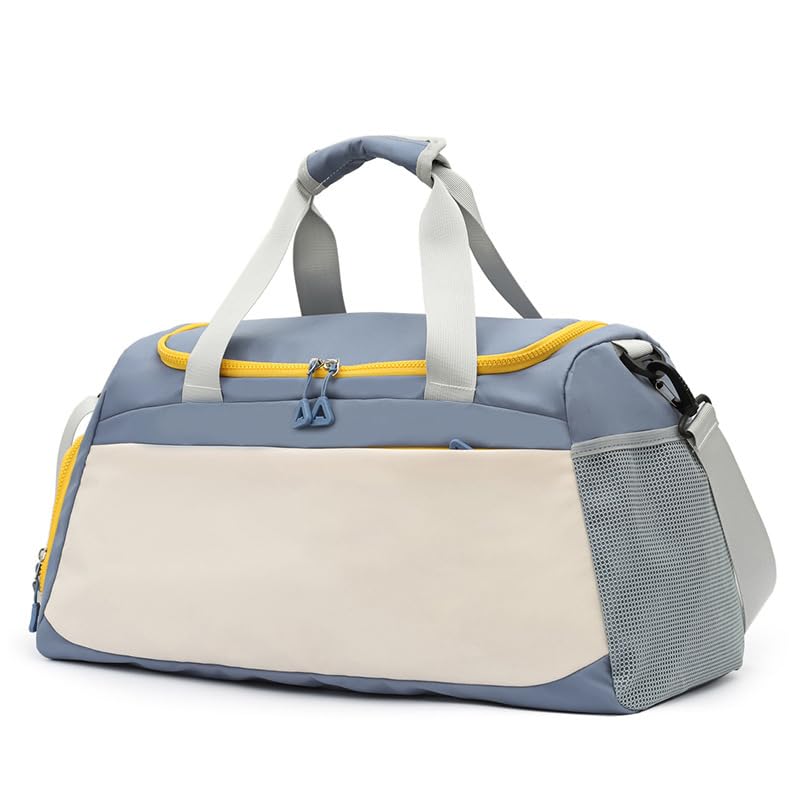 Image of CAVALO - Be Unique Travelling Bags for Luggage Muti- Pocket Sports Duffle Bags for Men and Women with Wet Pocket & Shoe Compartment Weekender Overnight Gym Bags for Women (Blue)