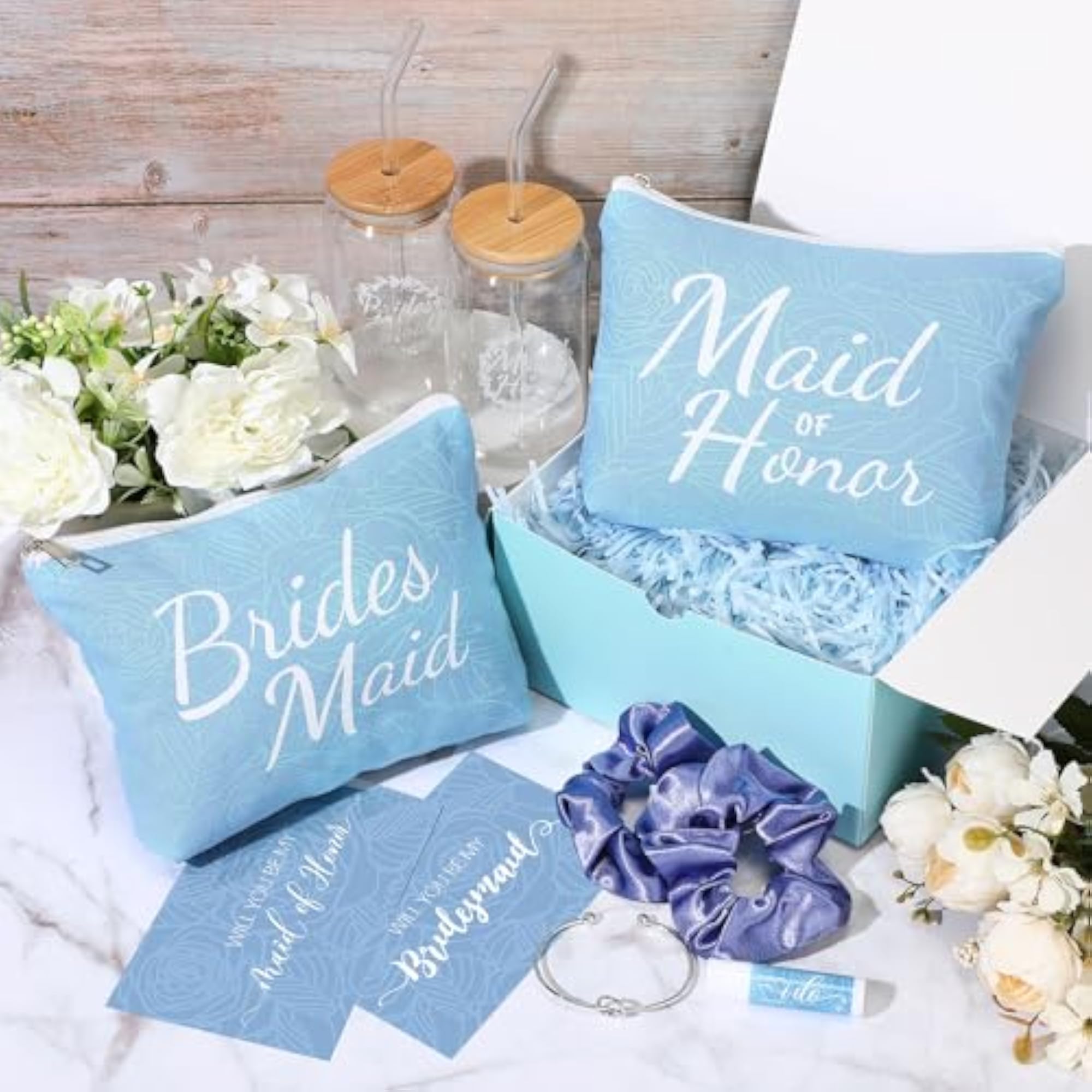 42 Pcs Bridesmaid Proposal Gift Set, Complete Package