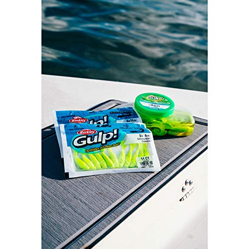 Berkley Gulp! Alive! Swimming Mullet , Pearl White, 4In - Pint 4X7 #TOP5