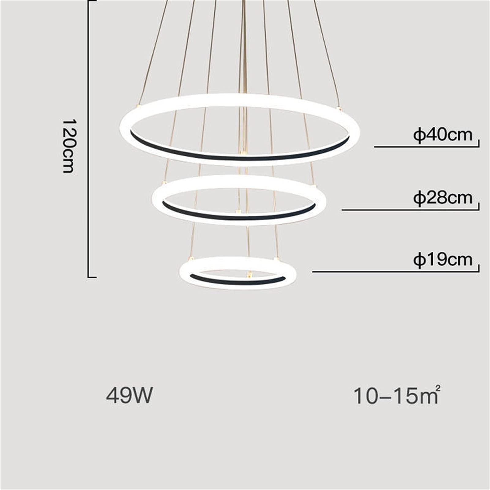 CUNTO Lampada a sospensione a LED tavolo da pranzo lampada a sospensione dorata soggiorno dimmerabile con telecomando lampada da tavolo da pranzo compatibile con lampada a sospensione sala da pranzo