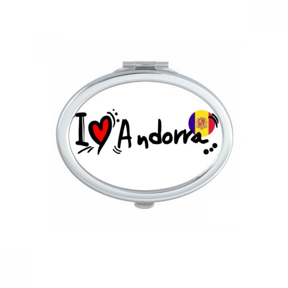 Miroir de poche Corée au design cœur amoureux pour retouches maquillage faciles