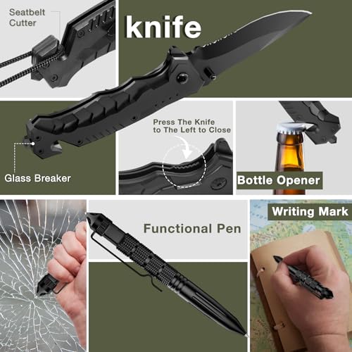 Survival Kits, Hiking and Camping Essentials, Emergency Survival Gear, Gifts for Men, Gifts for Dad, Husband, Teenagers, Cool Fishing and Hunting Gadgets, Christmas and Birthday Gifts - Image 3