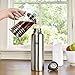 Healthy Human Stainless Steel Water Bottle | Double Walled Vacuum Insulated Water Thermos for Adults | Eco-Friendly Travel Bottles with Leak Proof Lid (Brushed Steel, 32 oz/ 946 ML)