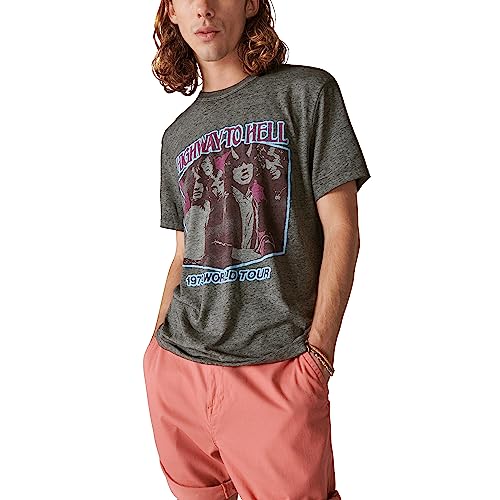 T-Shirt ACDC Highway to Hell Lucky Brand motif vintage