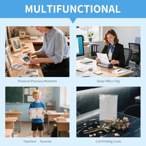 Image of 3mil Laminating Sheets 8.5 x 11 Thermal Laminator Sheets, 9 x 11.5-Inch, 100 Pack Laminating Pouches, Clear,Laminating Paper, Lamination Sheets，Laminate, Photos, Documents