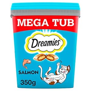 Dreamies Cat Treats, Tasty Salmon, 350g