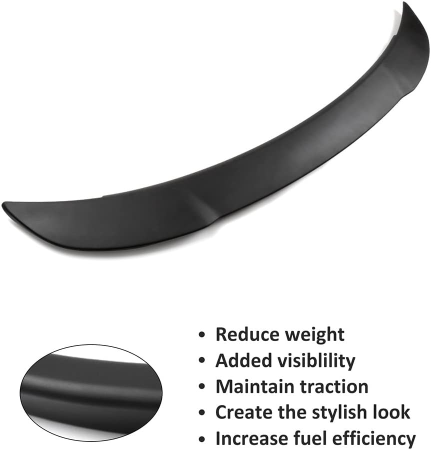 Rear Trunk Car Spoiler Wing ABS Matte Black for Dodge Charger 2011-2023