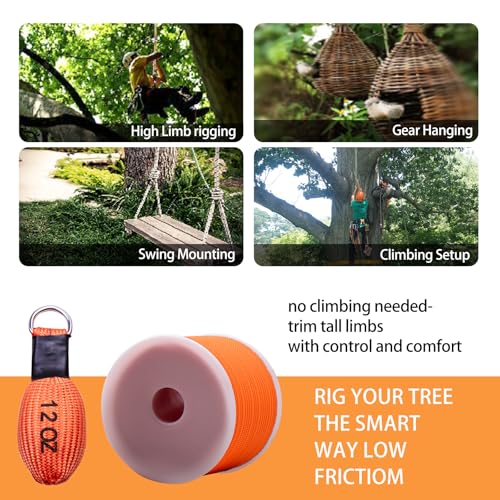 CIVIGARD Professional Throw Line Bag, Stainless Steel Throw Weighted Climbing Rope Bag for Arborist, Rock Climbers & Caving, Heavy-Duty Throwing Tool for Tree Climbing, Rescue & Outdoor Sports — view 6