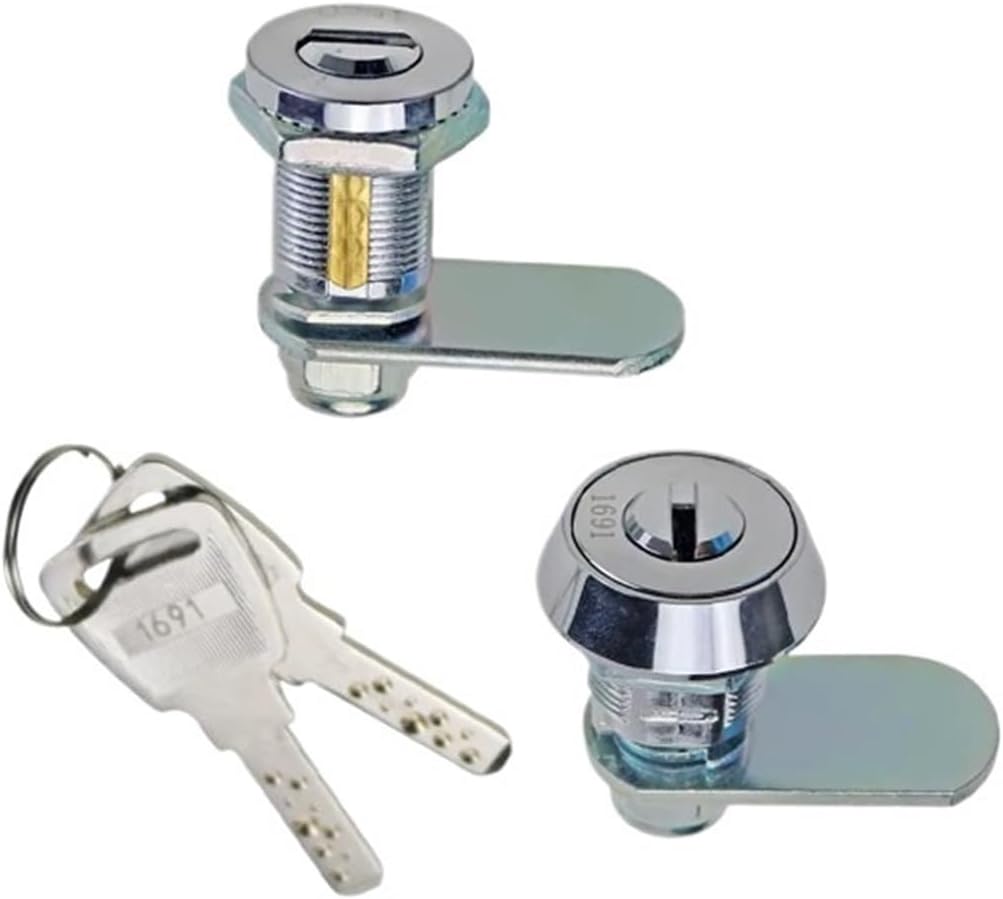 Zinc Alloy 180 Degree Rotating Cylindrical Triangle Lock Equipment Electronic Cabinet Doors 1Pcs