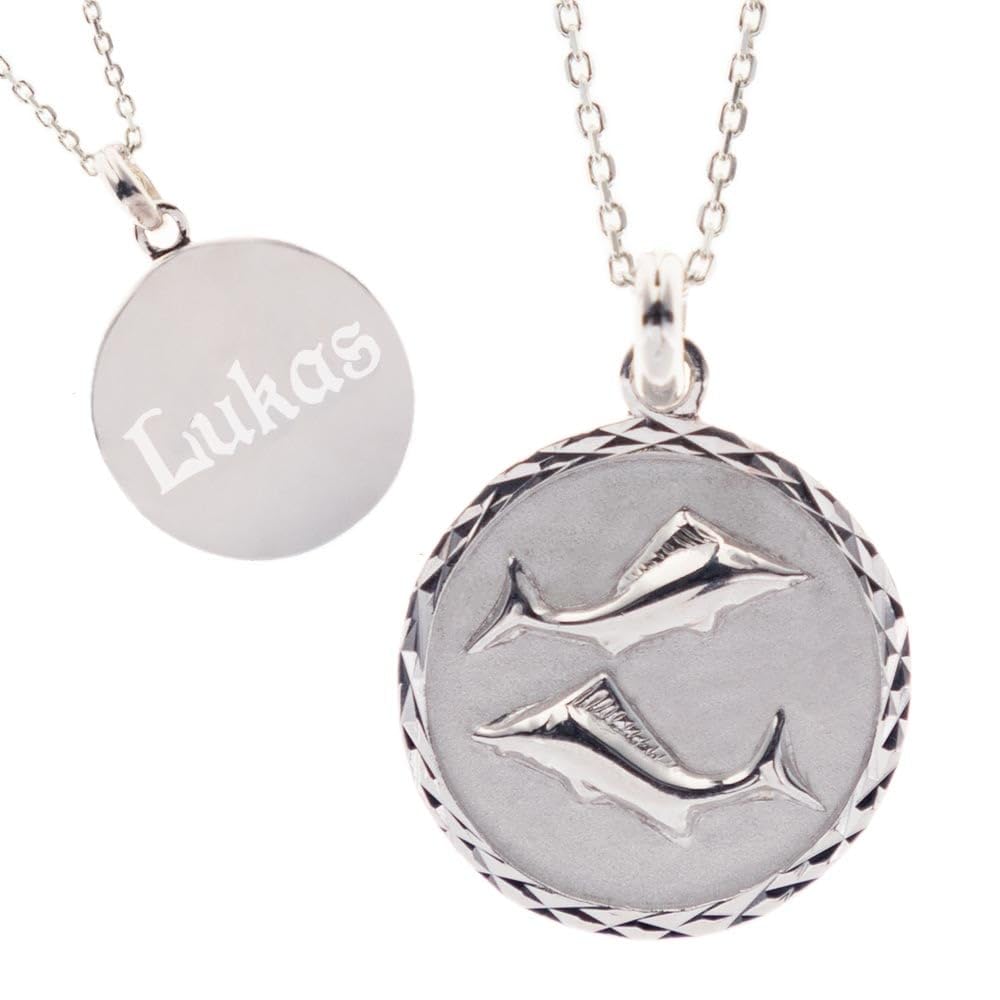 Ocadeau Collar Zodiacal Personalizado en Plata de Ley - Colgante astrológico Personalizado con Texto Grabado - Una Joya Celestial a su Imagen