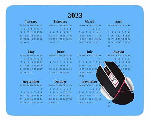 YENDOSTEEN Calendar 2023,podkładka pod mysz do gier Aquamarine z przeszytymi krawędziami