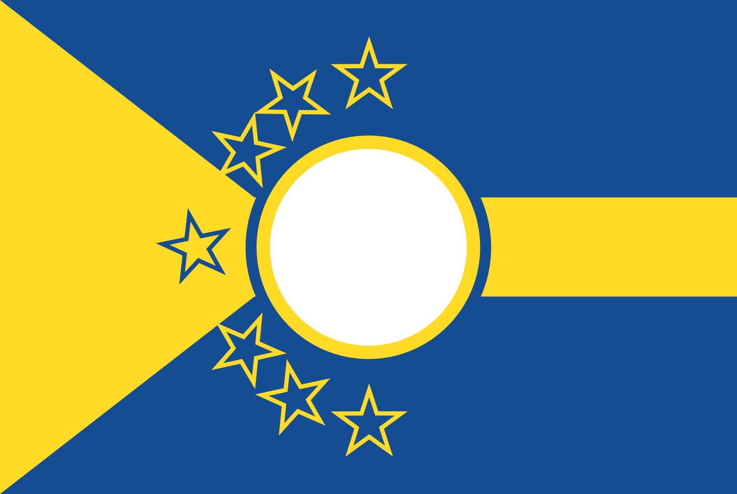 Drapeau Angyalistan large L de 1.35m² pour mât et pavillon paysage