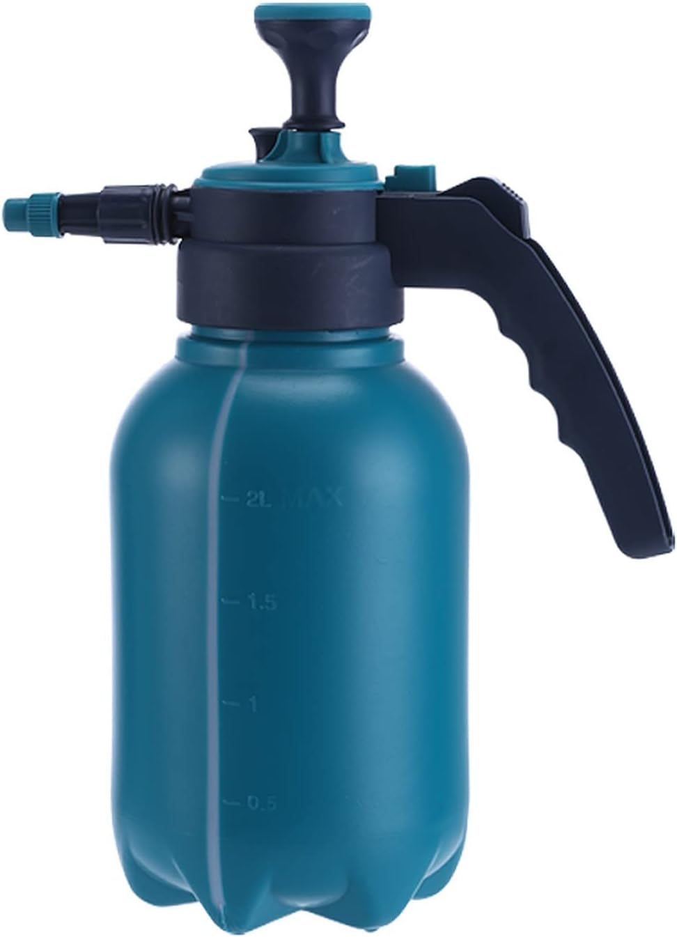 Sprinkler Bottle Manual Garden Sprayer Hand 0.5 Gallon Lawn Pressure Pump Sprayer Valve Adjustable Nozzle 2L Lawn Garden Sprayers Dark Green Sprinkling can(A)