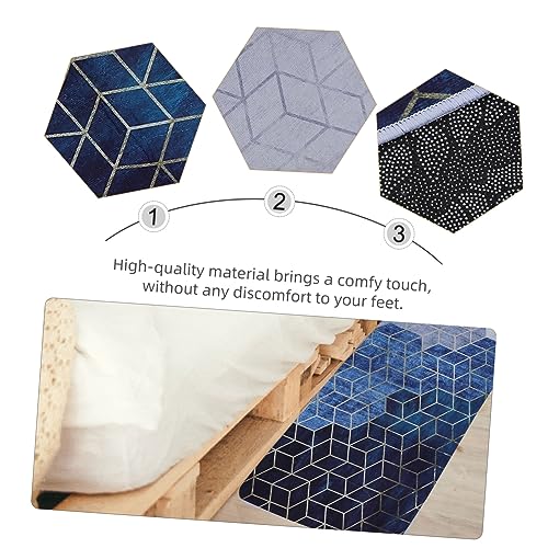 Juego de 2 alfombrillas para puerta de entrada de cocina PRETYZOOM antideslizantes y absorbentes 5