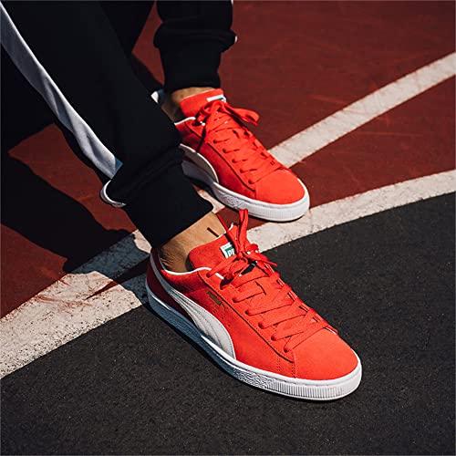 Image of PUMA Men's Suede Classic Xxi Low Boot, Red High Risk Red Pum, 5.5 US