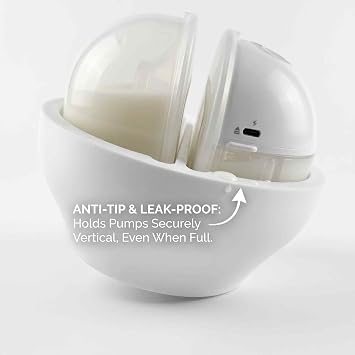 Breast Pump Holder for Momcozy M5/M5 Lite, Keeps Pumps Upright, Compact Storage Solution, Hands-Free Design for Busy Moms
