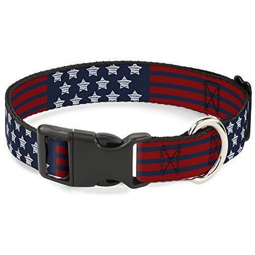Collar ajustable 9-15" con cierre rápido de plástico resistente para mascotas grandes 2