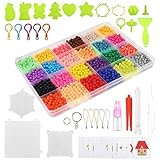 Multifunción: Cuentas Niños DIY Educativos Artesanía Craft Kits adecuado para niños mayores de 4 años. Las cuentas mágicas de niebla de agua son los mejores juguetes para niños, niñas, niños, nietos, estudiantes; puede usar las abalorios cuentas agua para hacer anillos para los dedos, colgantes, accesorios para la cadena del teléfono celular, etc.