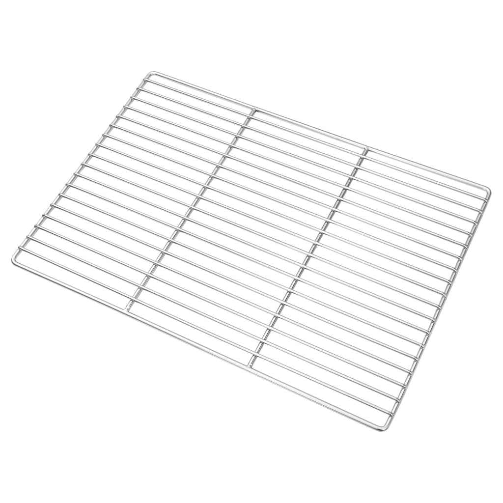 vidaXL Ruszt grillowy 50 x 35 cm Stal nierdzewna srebrny