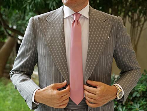 Image of HISDERN Ties for Men Solid Houndstooth Neckties Handkerchief Formal Business Tie & Pocket Square Set Wedding Party