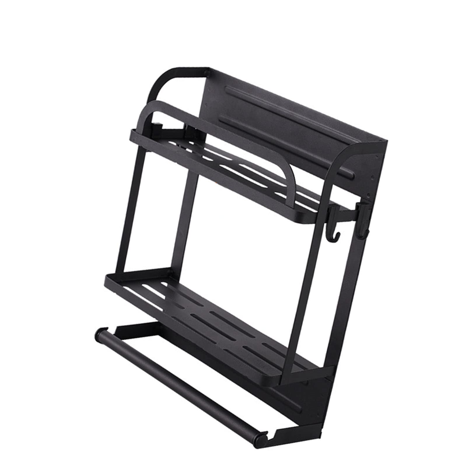 Organizator Magnetyczny do Lodówki, Metalowy Magnetyczny Stojak na Przyprawy do Lodówki, Mocne Trzymanie, Przechowywanie Oszczędzające Miejsce, łatwy Dostęp Kuchni, Mieszkania, Mieszkania,