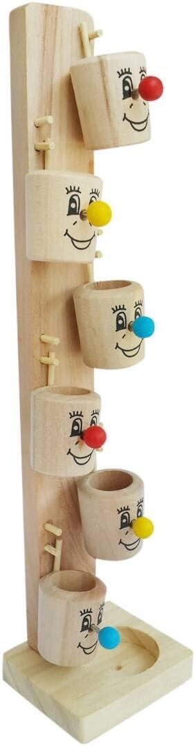 WORBAX Wooden Marble Slider Toy|Best Family Game|Best Way for Fun in Picnic Or in Family Parties|Best Wooden Toy for All Childrens As Well As Adults (Smiley)