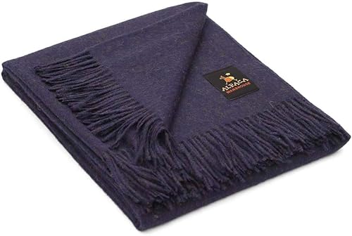 Miniatura 9 de Manta ligera 100% de lana de alpaca para bebé, diseño de color sólido, manta de lana de alpaca para bebé, cama, sofá, suave y cálido, Perú, 72 x 52