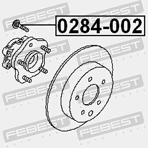 FEBEST Bullone Ruota 1284-002 Per Hyundai H-1, H100, Porter E Altri - Codice OE 5275544101