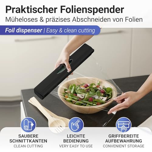 Foto von WENKO Folienspender Perfect Cutter Schwarz