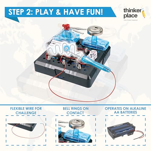 Image of DIY Electric Maze Challenge | Build, Learn & Play | STEM Toy for Kids Age 8+ | Conductivity Learning Kit with AR Experience | Fun Educational Game