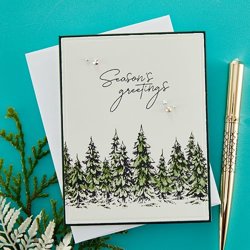 Assiette de presse Evergreens Ensemble Spellbinders pour gaufrage Noël et scrap