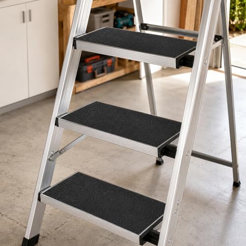 Image of Anti Slip Tape 2in x 35ft, Black 80 Grit Waterproof Non Skid Grip Tape Roll for Stairs, Steps, Ramps, Walkways, Indoor & Outdoor