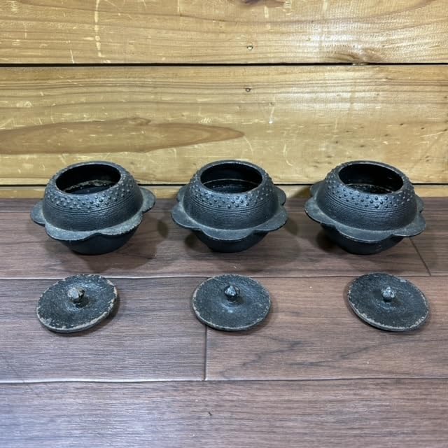 Amazon.co.jp: インテリア 南部鉄器 小物入れ ミニチュア 3点 : ホーム