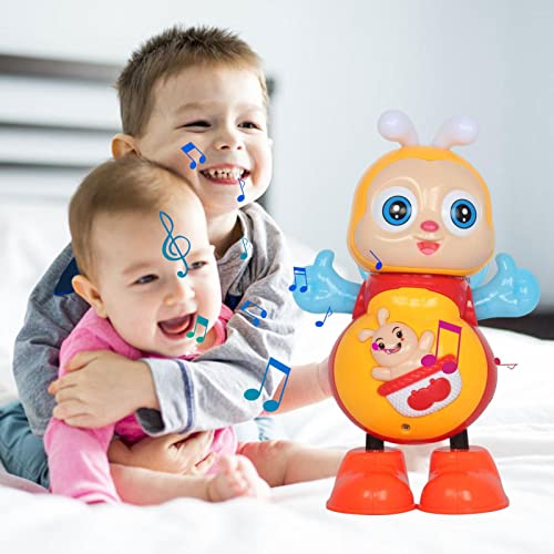 Abelha Brinquedo Musical | Brinquedo de bebê de abelha amarela - Brinquedo de engatinhar para aprend